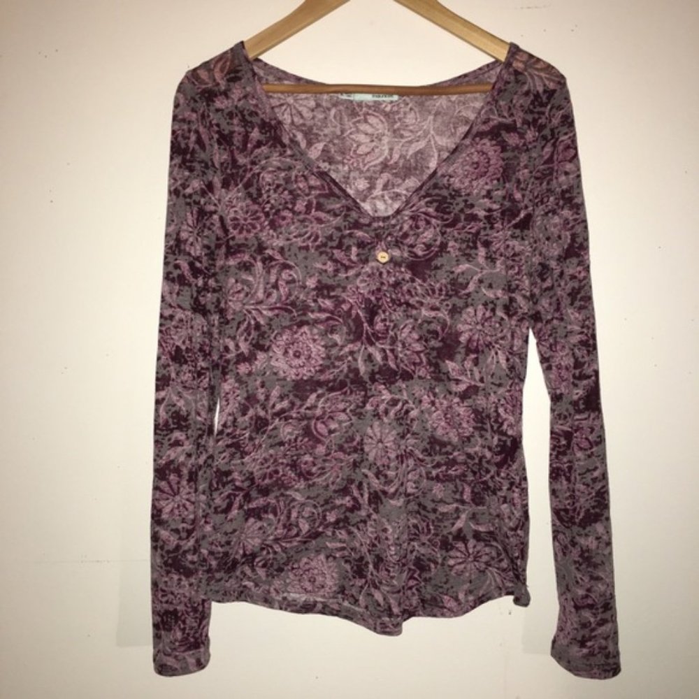 Maurices Floral Print Longsleeve Top
